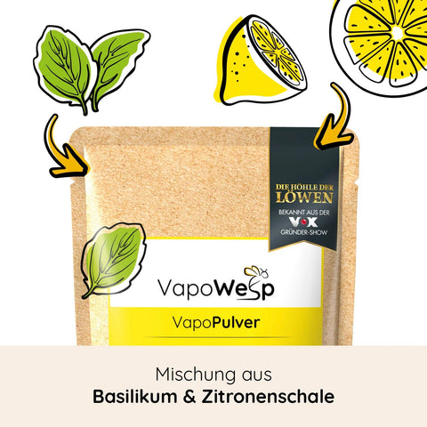 VapoPulver Lemon & Basil (100 g) - VapoWesp