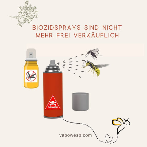 WICHTIGE NEWS: Wespensprays mit Biozid sind nicht mehr frei verkäuflich! - VapoWesp