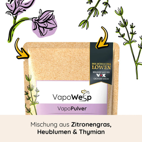 VapoPulver Hay Flowers & Thyme (100 g) - VapoWesp